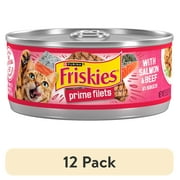 Purina Friskies Prime Filets, Salmon and Beef in Sauce, Wet Cat Food, 5.5 oz Can