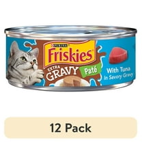 (12 pack) Purina Friskies Wet Cat Food Gravy Pate, Tuna, Wet Cat Food, 5.5 oz. Can