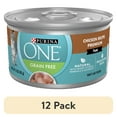 thumbnail image 1 of (12 pack) Purina ONE Pate, Natural Grain Free, Soft Chicken, Wet Cat Food 3 oz Can, 1 of 11
