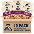 thumbnail image 1 of (12 pack) Quaker Instant Oatmeal, Raisin Date Walnut, 10.4 Oz, 1 of 9