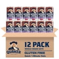 thumbnail image 1 of (12 pack) Quaker Quick 1-Minute Oats, Gluten Free, 18 oz Canister, 1 of 11
