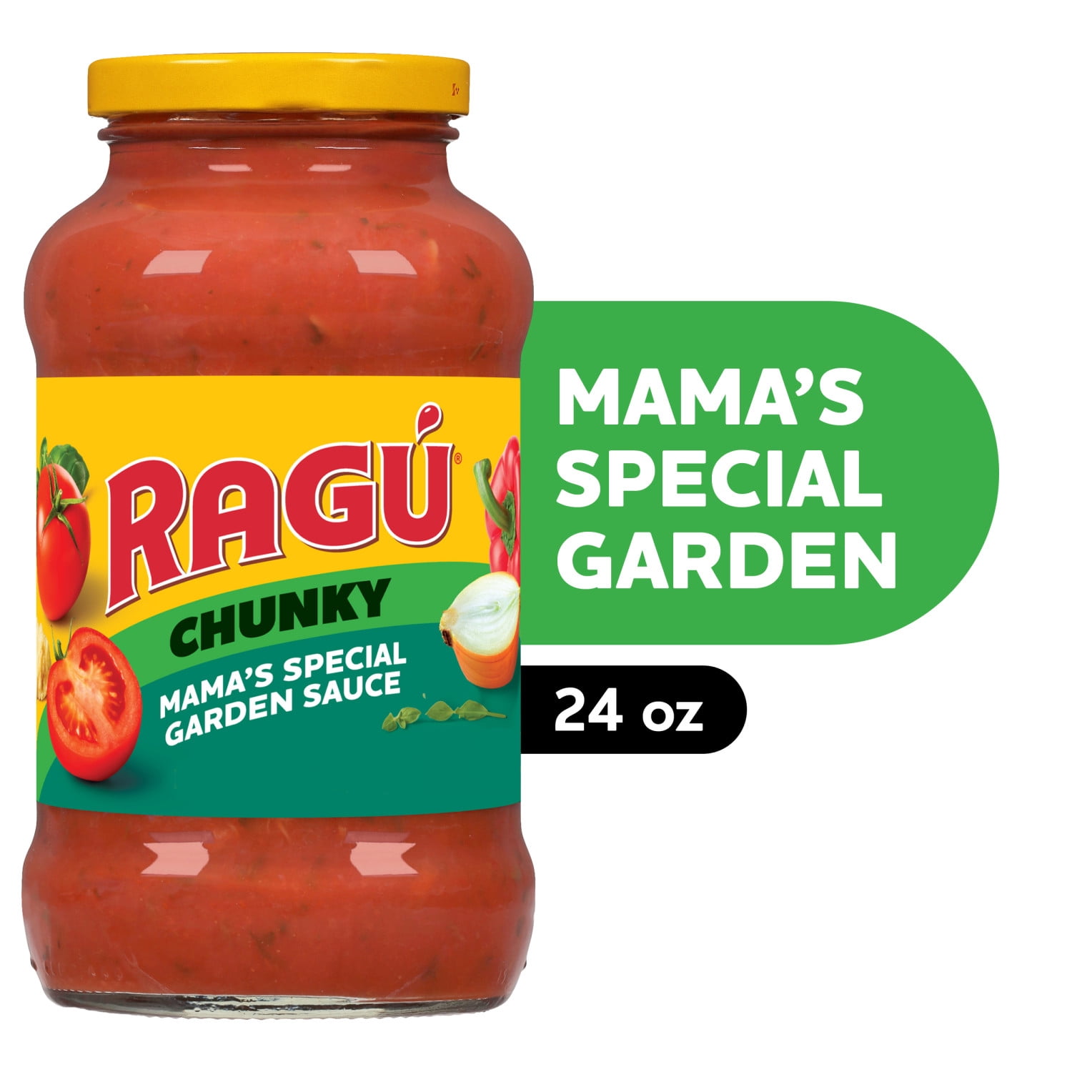 (12 pack) RAGÚ Chunky Mama’s Special Garden Pasta Sauce, 24 oz
