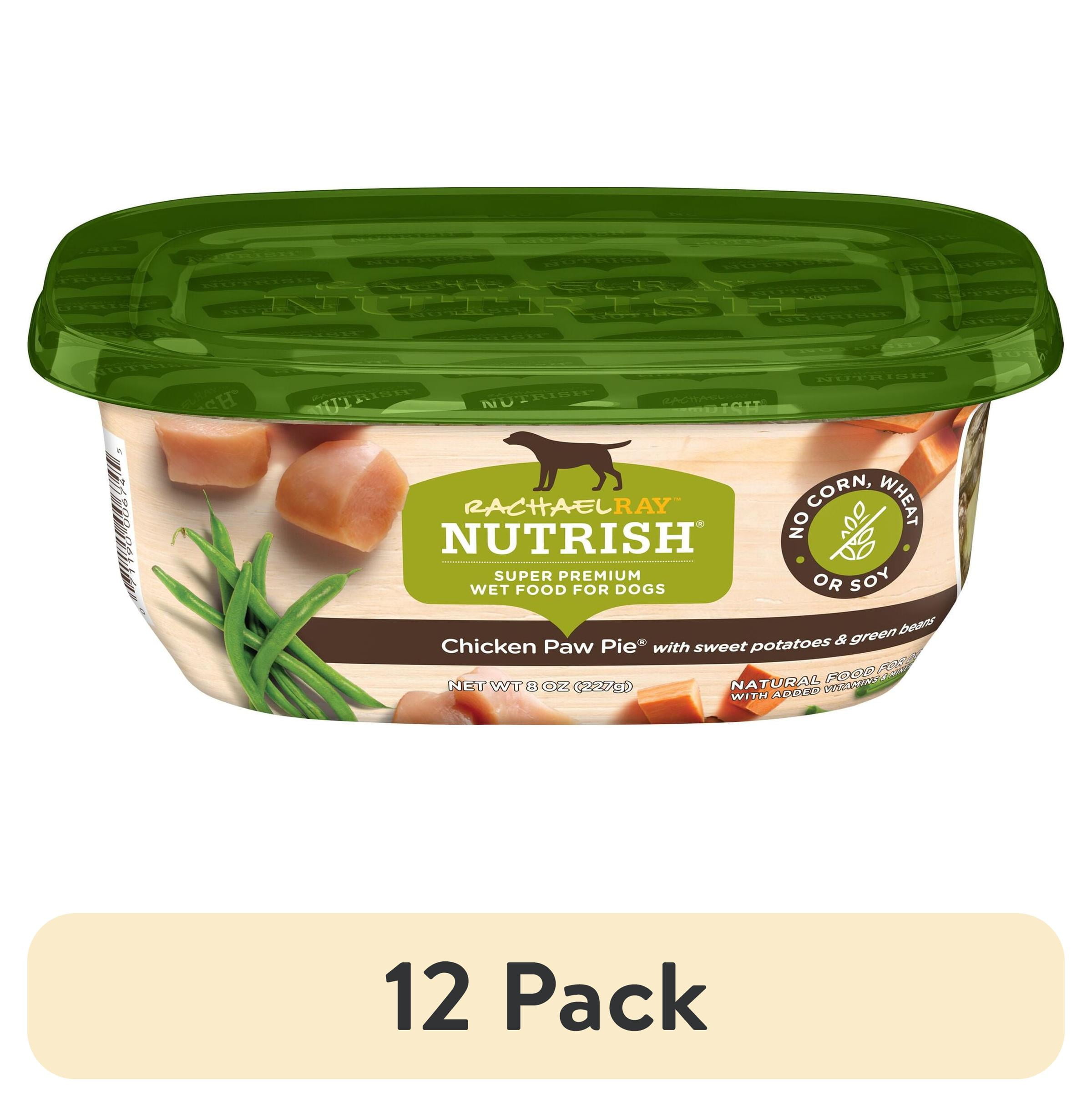 (12 pack) Rachael Ray Nutrish Chicken Paw Pie Wet Dog Food, 8 oz. Tub