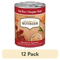 thumbnail image 1 of (12 pack) Rachael Ray Nutrish Premium Paté Real Beef & Pumpkin Recipe Wet Dog Food, 13 oz. Can, 1 of 9
