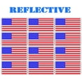thumbnail image 1 of (12 pack) Reflective USA United States of America American Flag Hard hat Stickers | American Helmet Decals Labels | USA Flag Decals | Hard Hat, Lunchbox, Toolbox, Locker, Badge (Red and Blue), 1 of 3