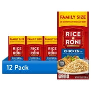 (12 pack) Rice-A-Roni Chicken Rice & Vermicelli Mix Packaged Meal, Family Size, Shelf-stable 13.8 oz Box