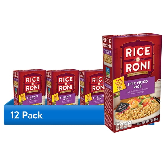 (12 pack) Rice-A-Roni Stir Fried Rice Mix 6.2 oz. Box