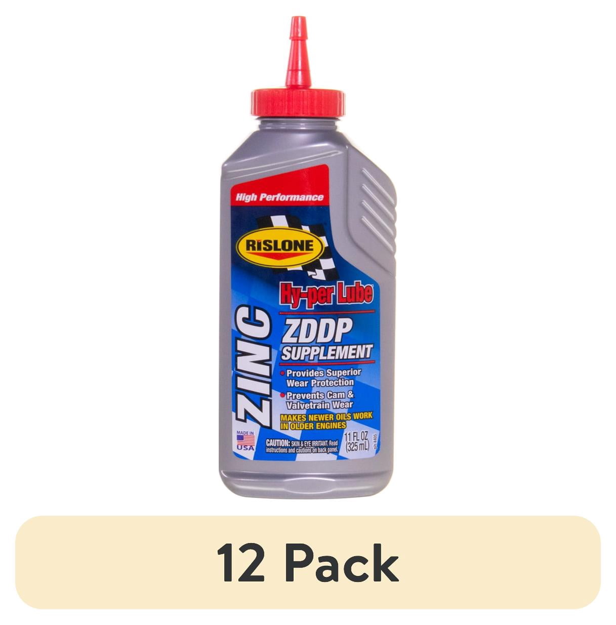 (12 pack) Rislone Hy-per Lube Zinc ZDDP Supplement, Automotive Additives, 11 oz