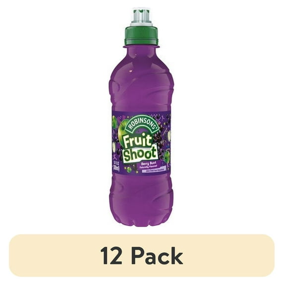(12 pack) Robinsons Fruit Shoot Berry Burst No Added Sugar Juice Drink, 10.1 fl oz Bottle