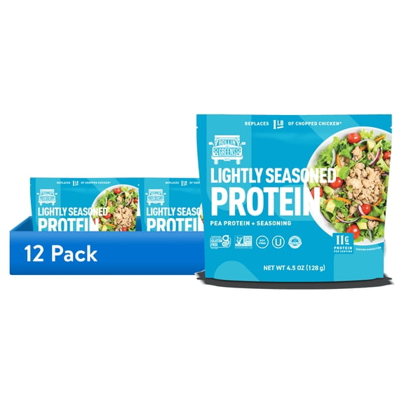 (12 pack) RollinGreens Plant-Based Classic CHIC'KEN Chopped, 4.5 oz Pouch, 1 Count