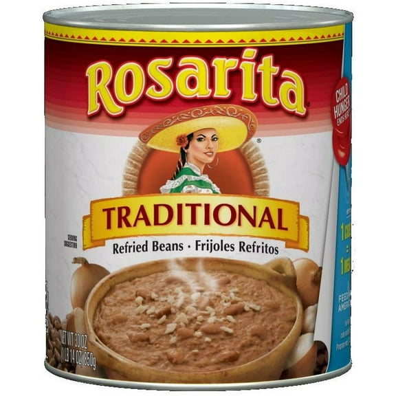 (12 pack) Rosarita Traditional Refried Beans, 30 oz.
