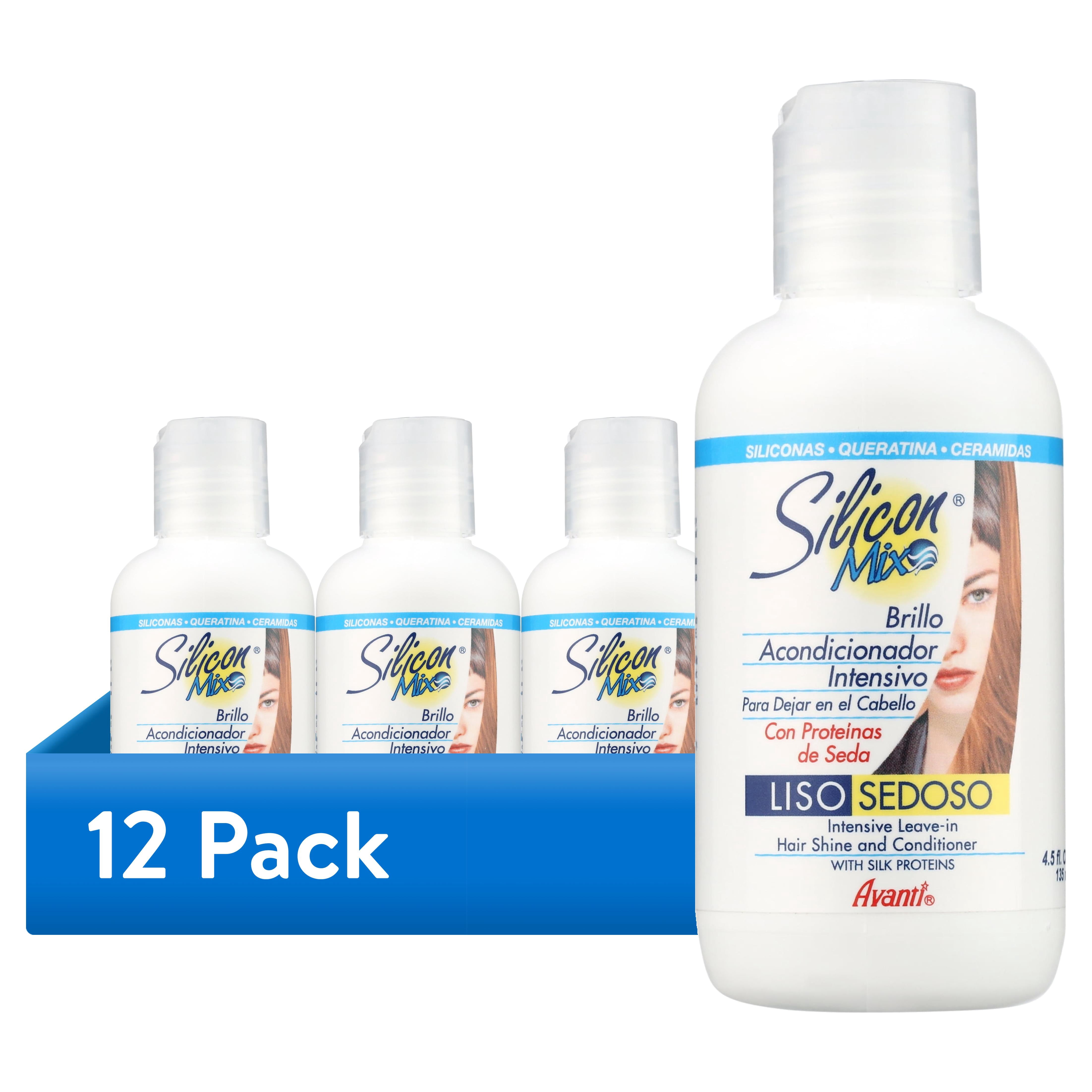 (12 pack) SILICON MIX INTENSIVE LEAVE-IN - HAIR SHINE & CONDITIONER
