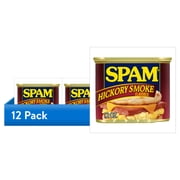 (12 pack) SPAM, Hickory Smoke, 12 oz Can