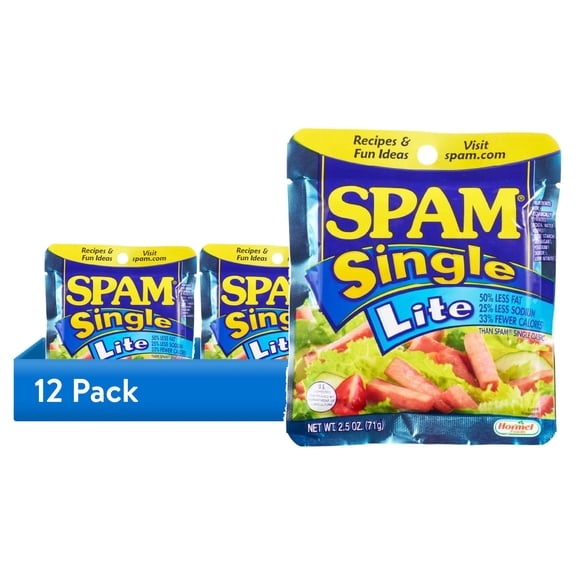 (12 pack) SPAM Single Lite 12-2.5oz