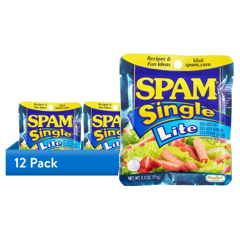 12 pack) SPAM Single Lite 12-2.5oz - Walmart.com