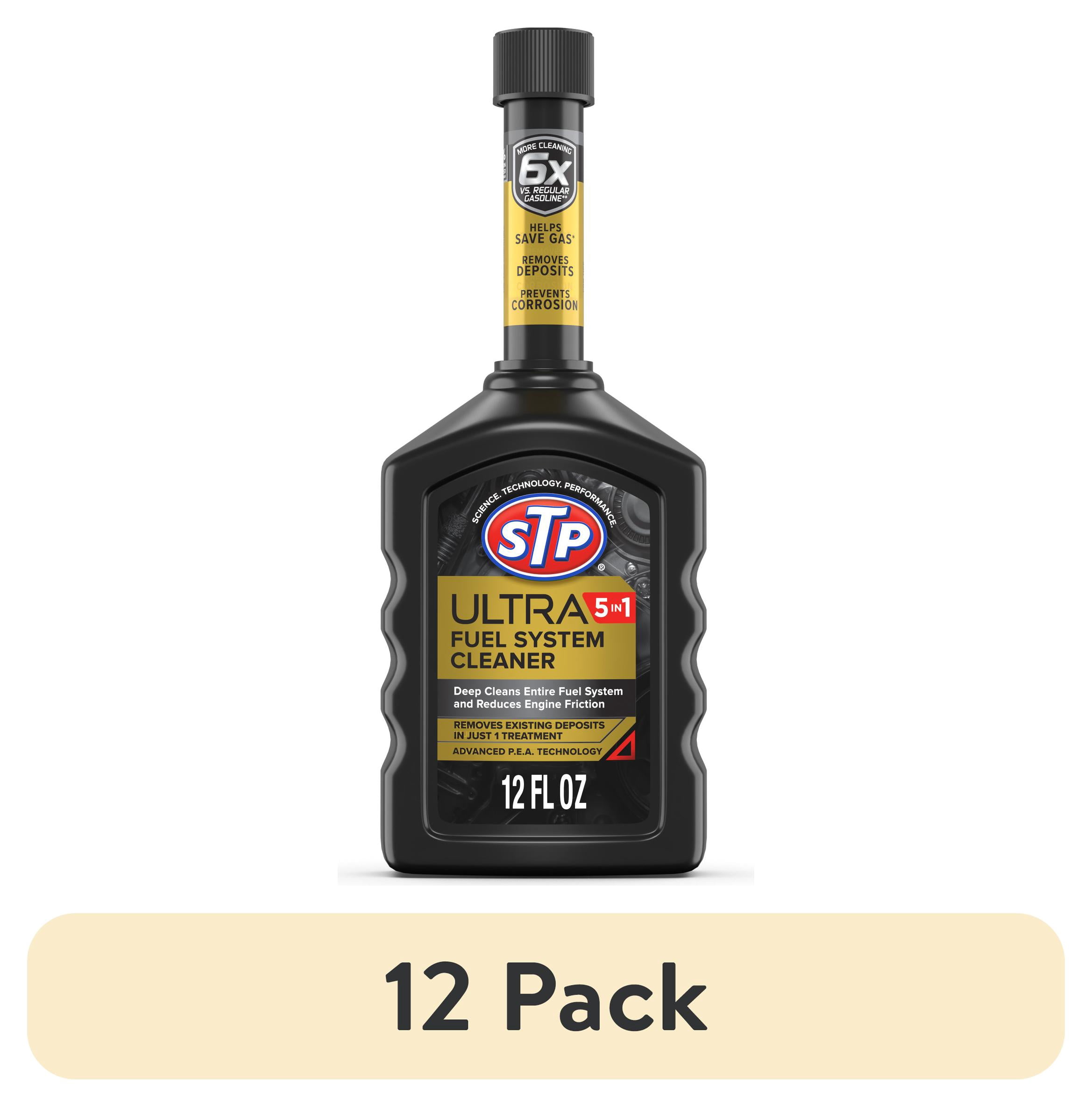 (12 pack) STP Ultra 5-in-1 Fuel System Cleaner Gas Additive, 12 fl oz