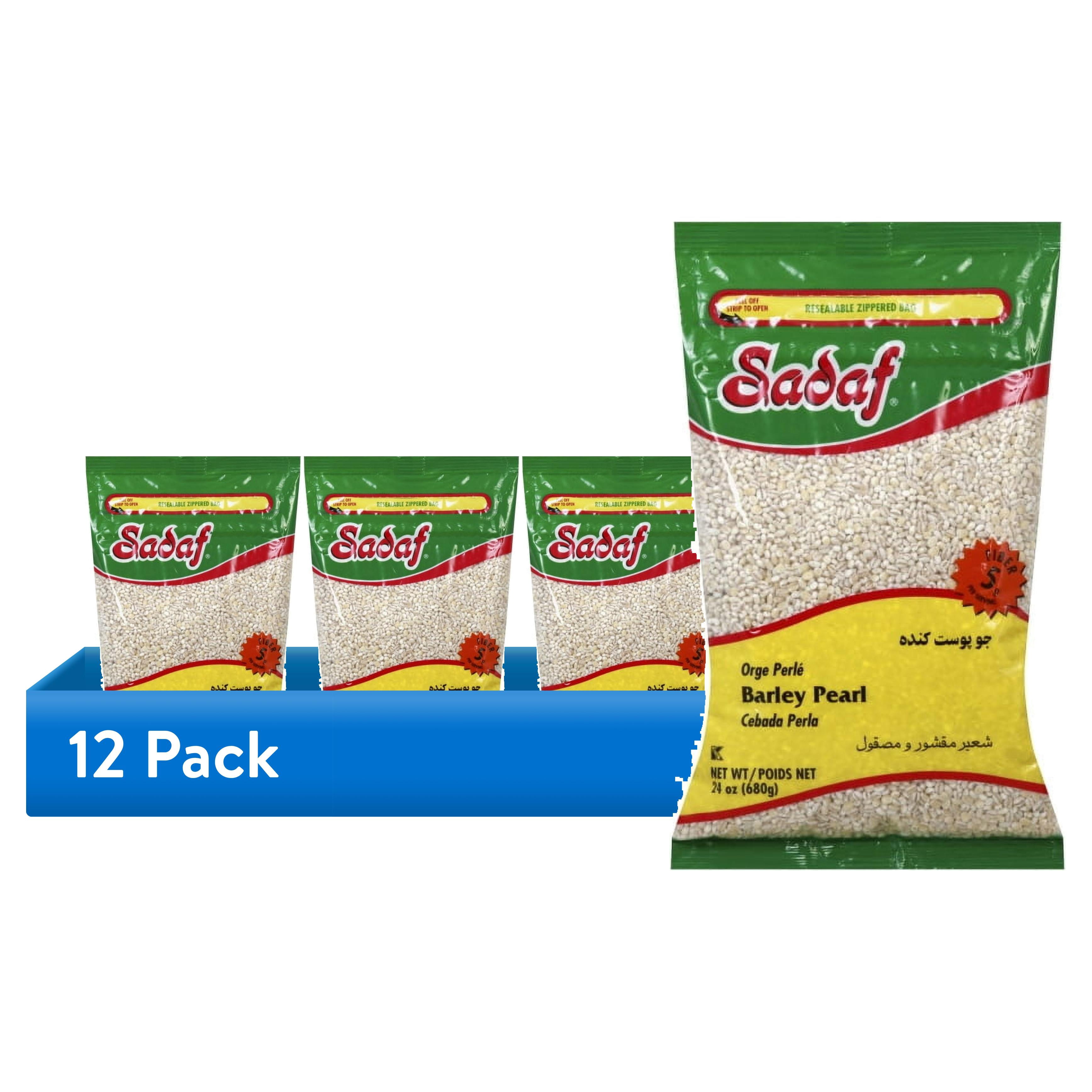 (12 pack) Sadaf Pearl Barley, 24 oz