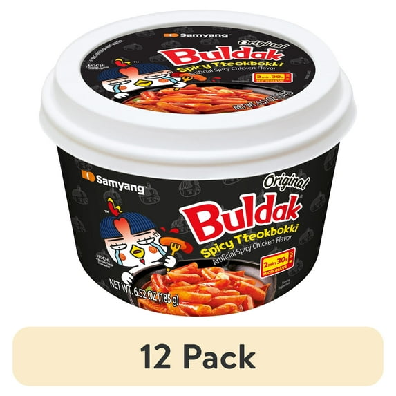 (12 pack) Samyang Topokki Hot Chicken Bowl - Buldak Tteokbokki (185g)