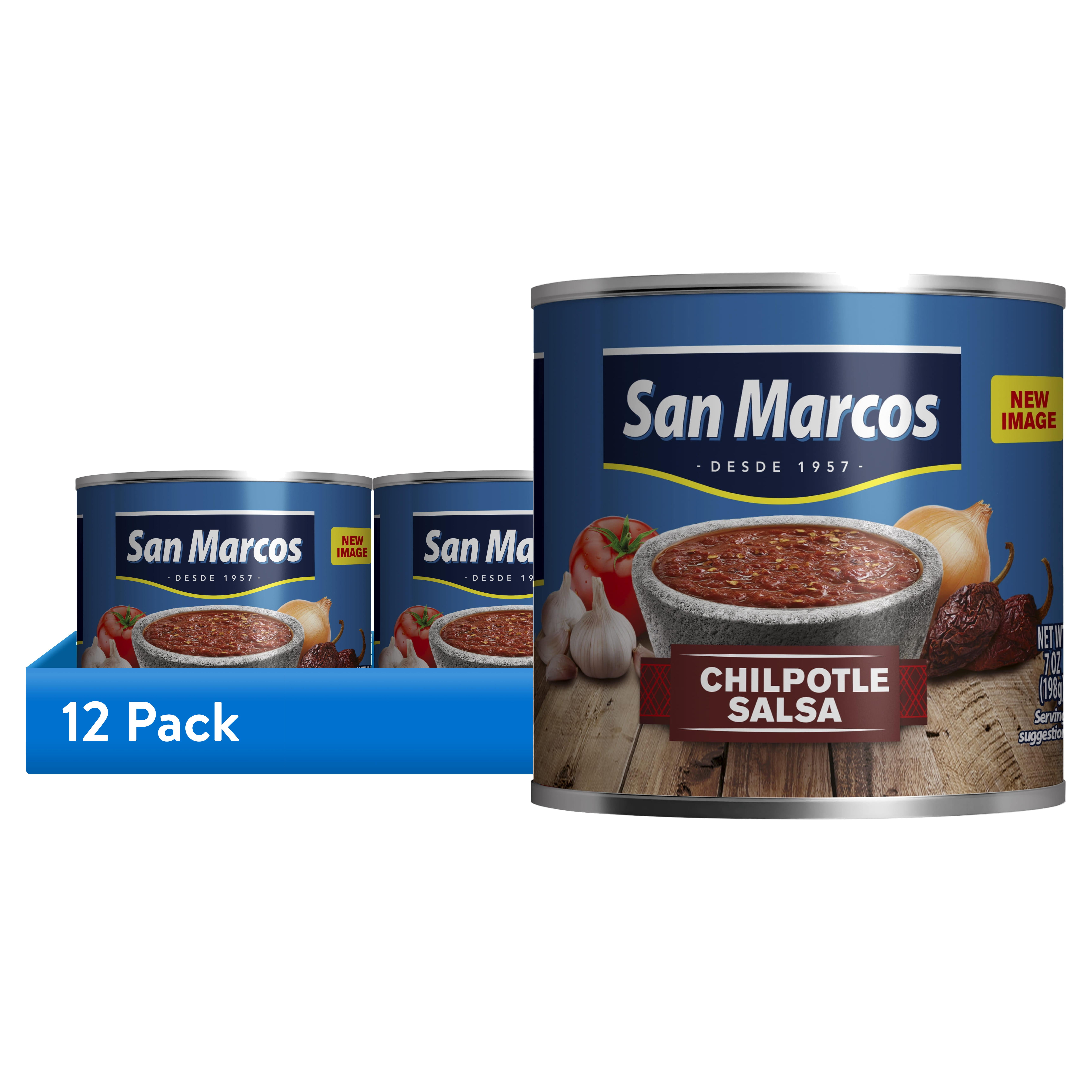 (12 pack) San Marcos Shelf Stable Chipotle Salsa, 7 oz Can