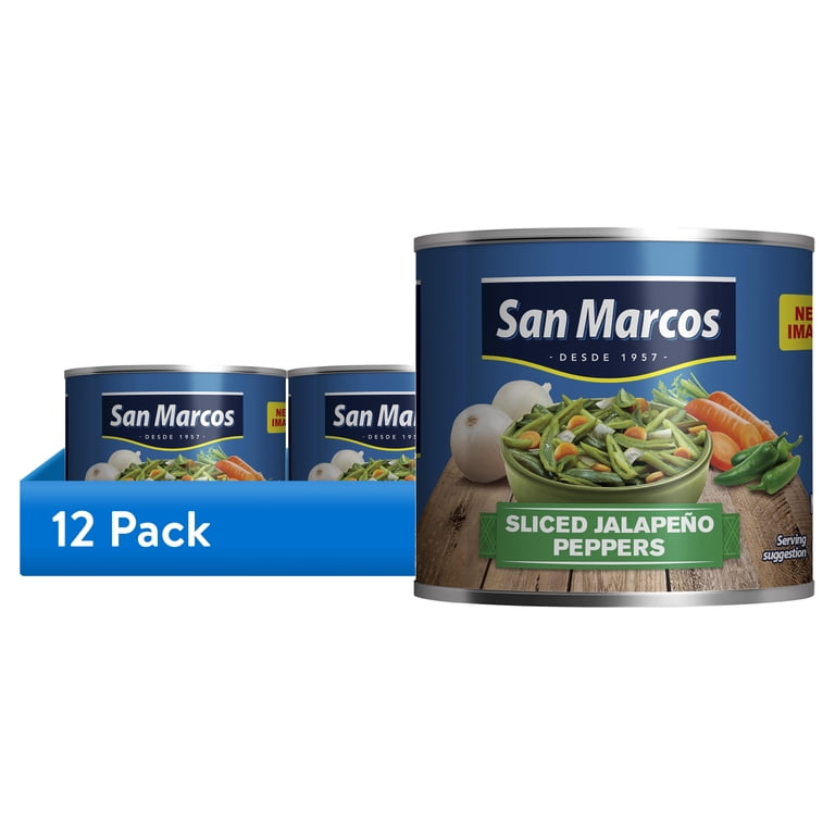 12 pack) San Marcos Sliced Jalapeño Peppers, 11 oz Shelf Stable