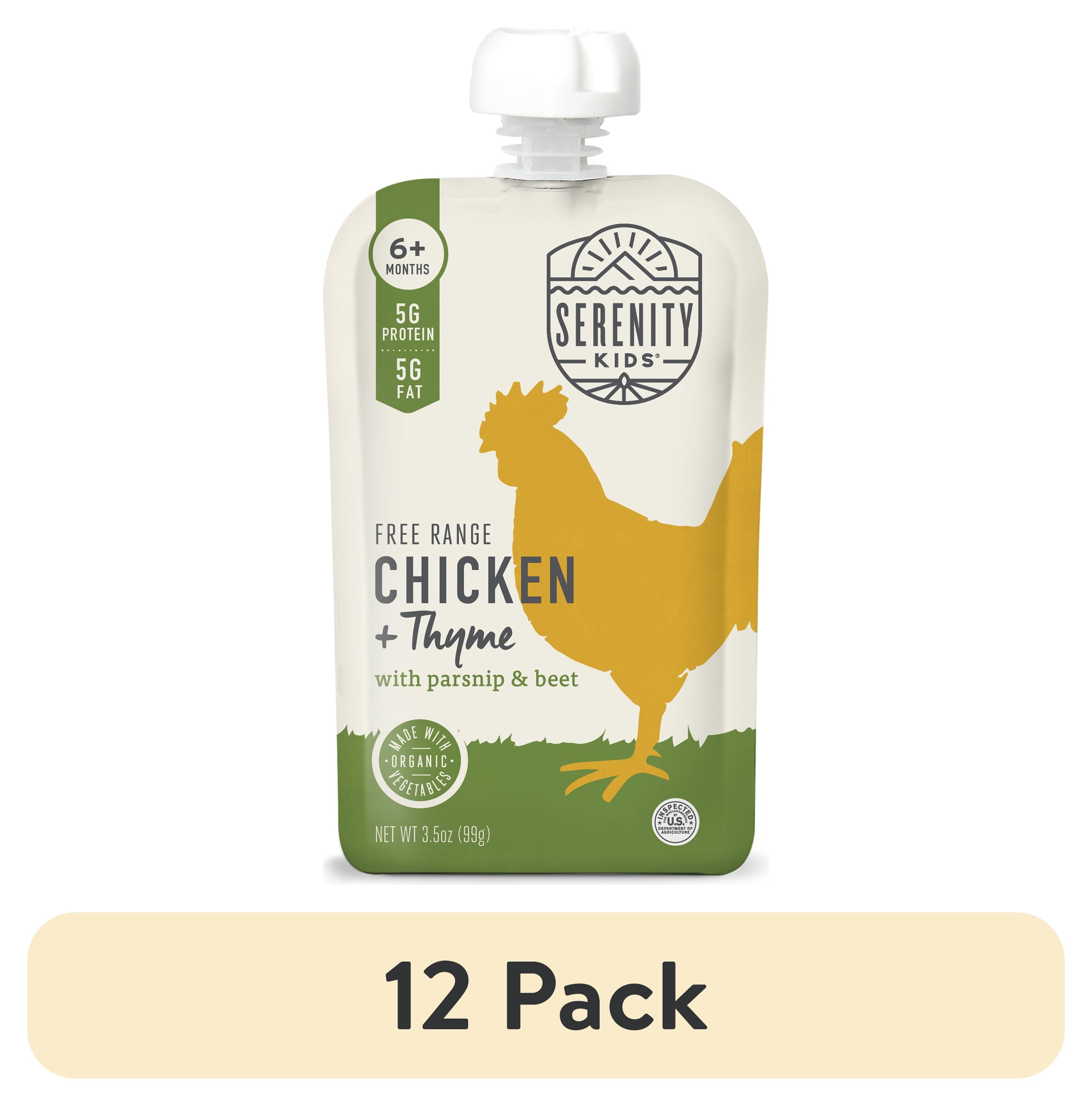 Serenity Kids Free Range Chicken Thyme Stage Baby Food Organic