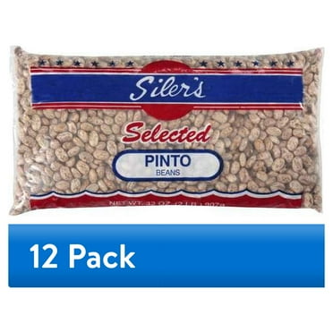 (12 pack) Silers Selected Beans Dried Pinto Beans, 32 oz