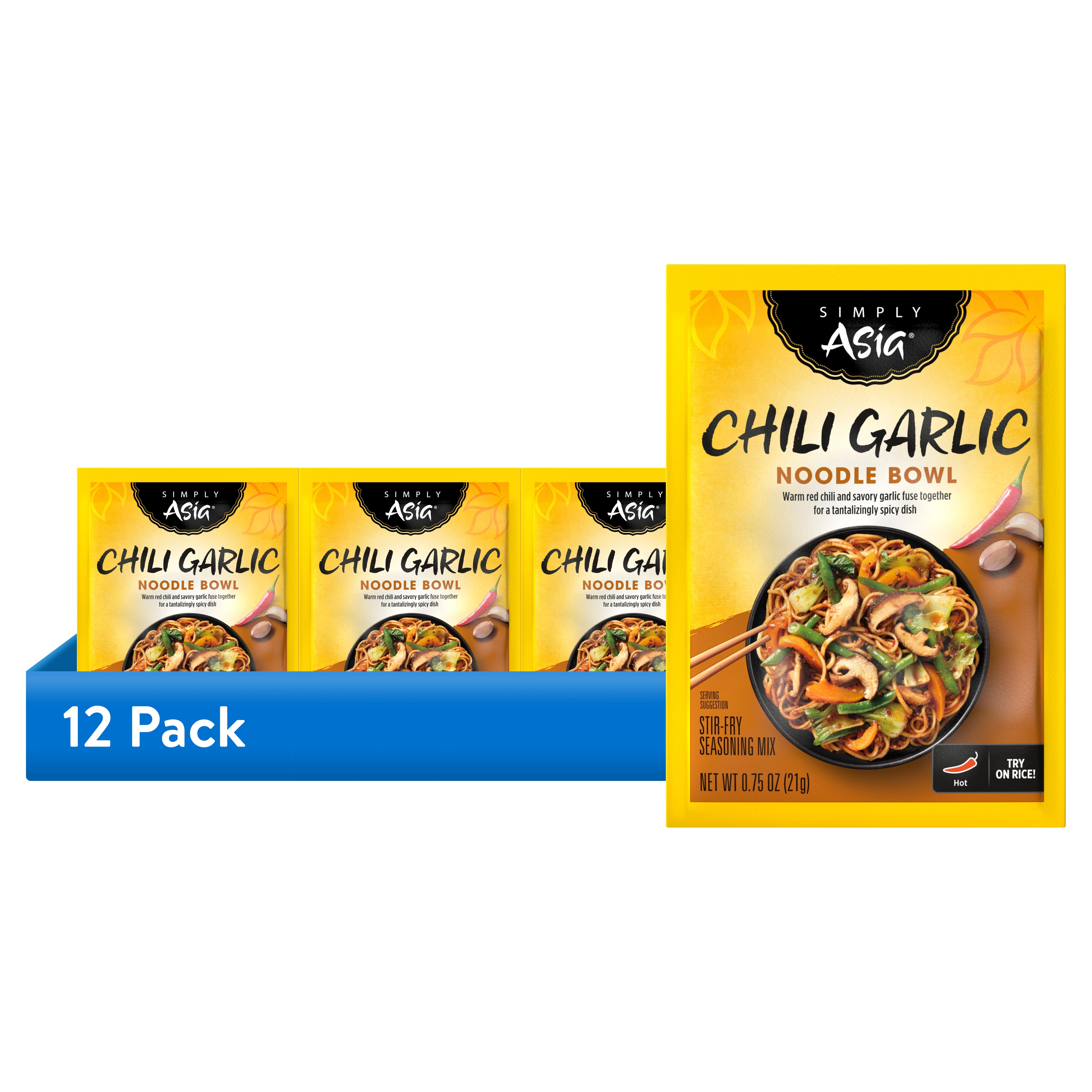 (12 pack) Simply Asia Chili Garlic Seasoning Mix, 0.75 oz Cup