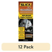(12 pack) Slick 50 ReCharged High Mileage Engine Treatment Automotive Additive, 10W-30 Motor Oil, 32 Ounce