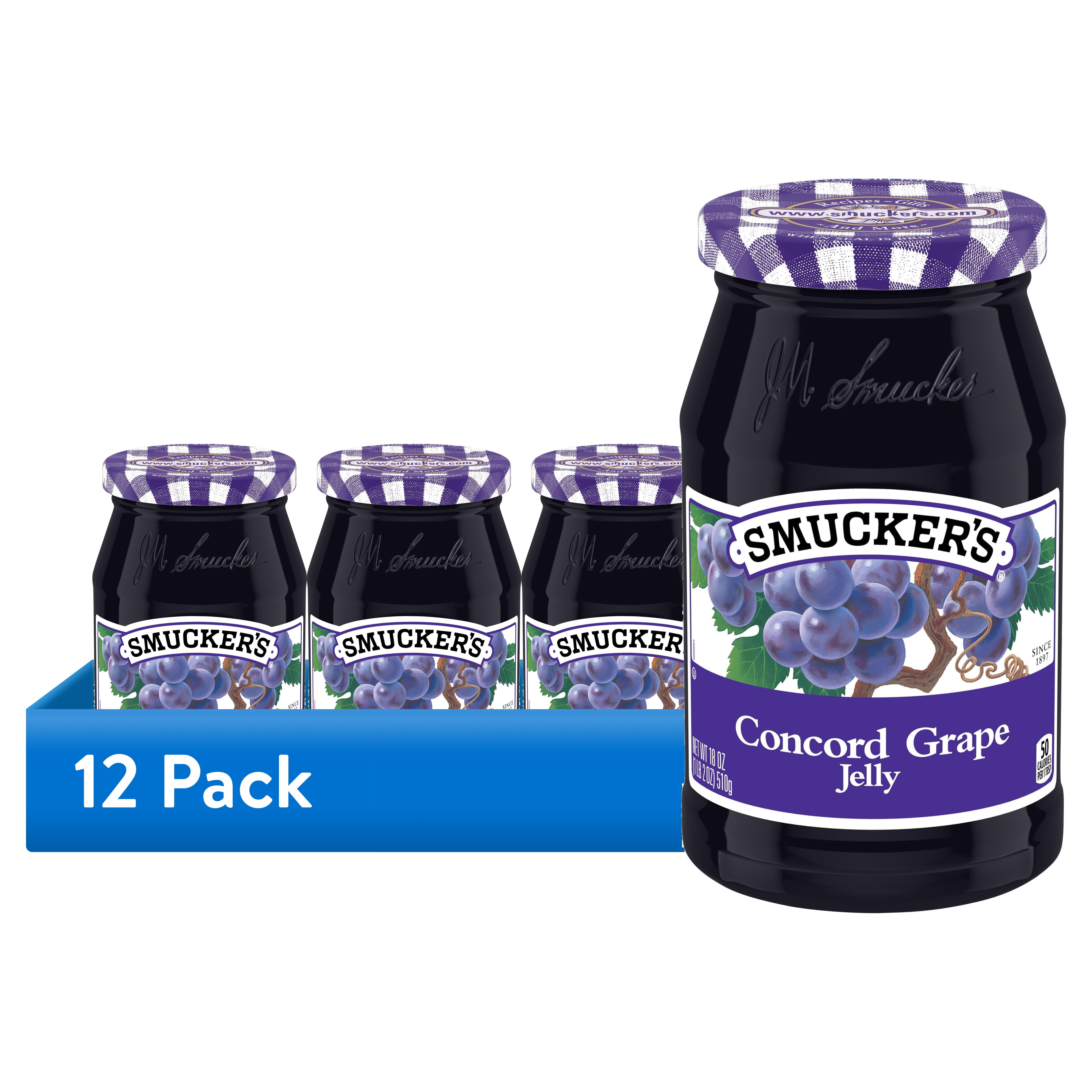 (12 pack) Smucker's Concord Grape Jelly, 18 Ounces