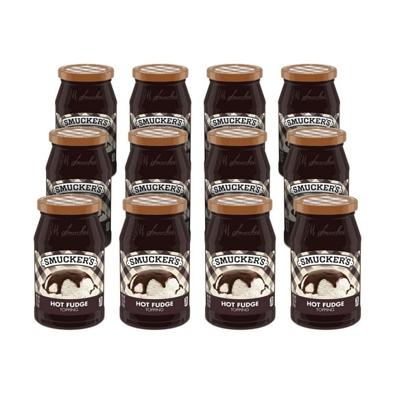 (12 pack) Smucker's Hot Fudge Topping, 11.75 oz