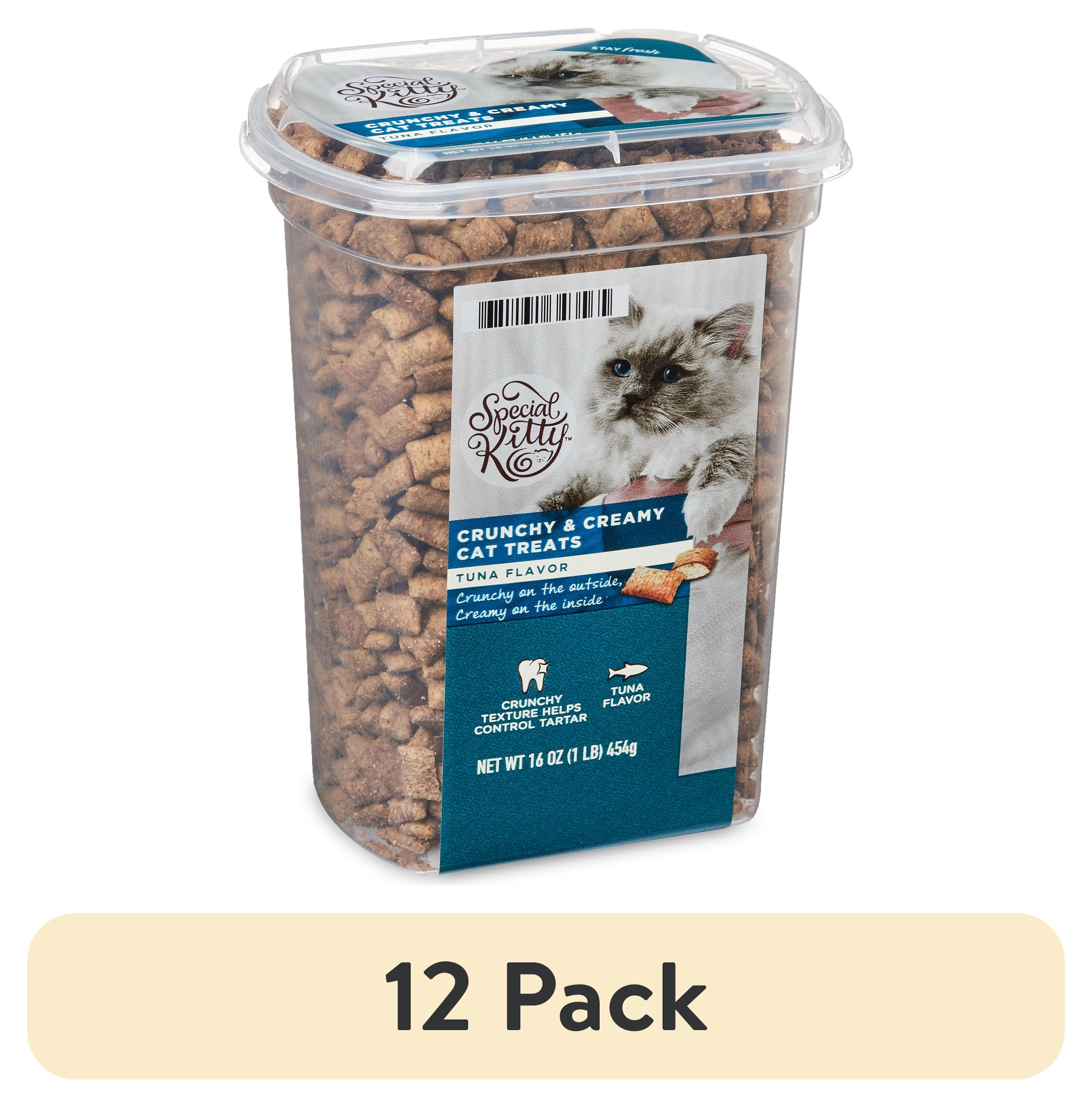 (12 pack) Special Kitty Crunchy & Creamy Tuna Flavor Cat Treats, 16 oz