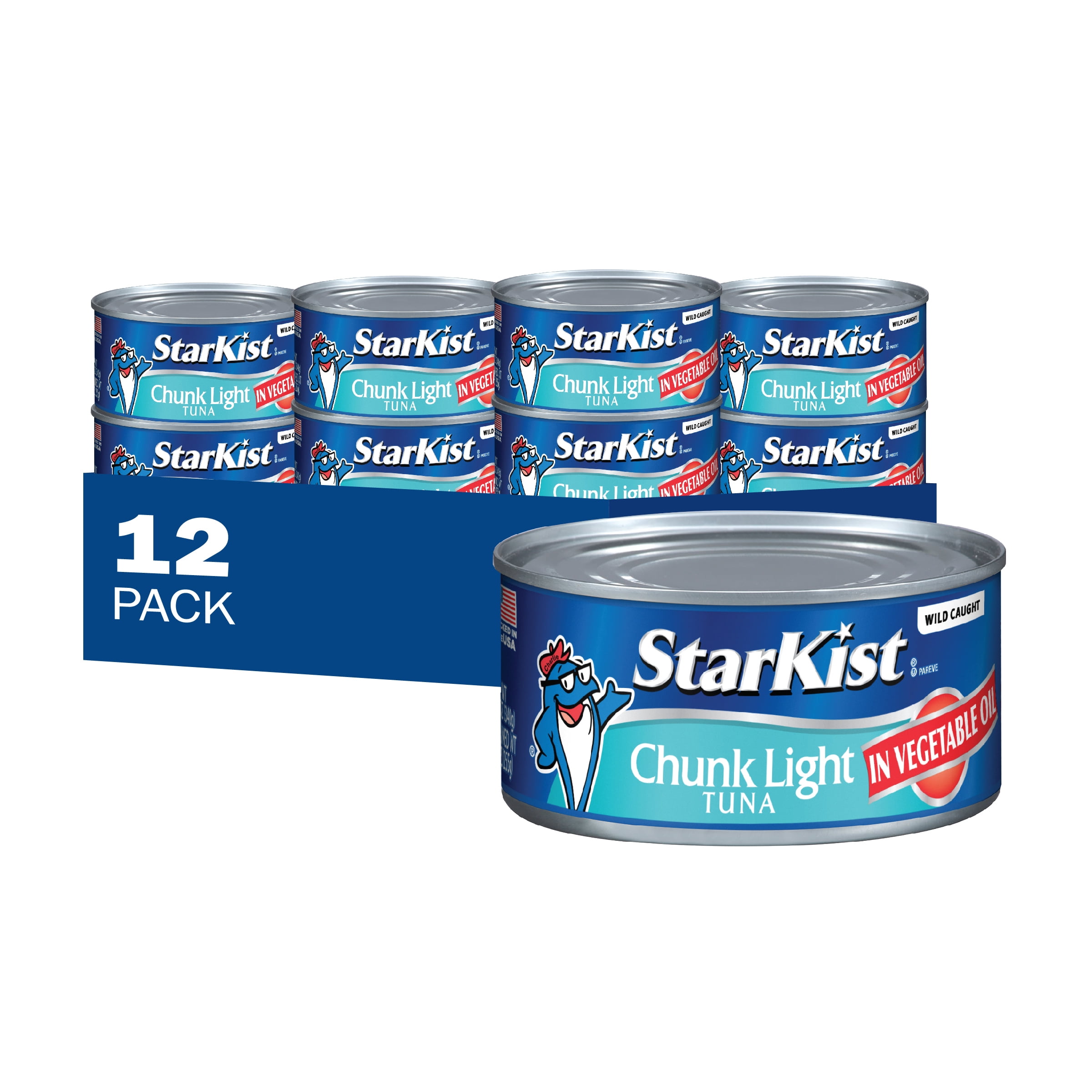 (12 pack) StarKist Chunk Light Tuna in Oil, 12oz Can