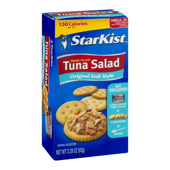 (12 pack) StarKist Snack-to-Go Ready-to-Eat Classic Tuna Salad Kit with Crackers, 3.6 oz