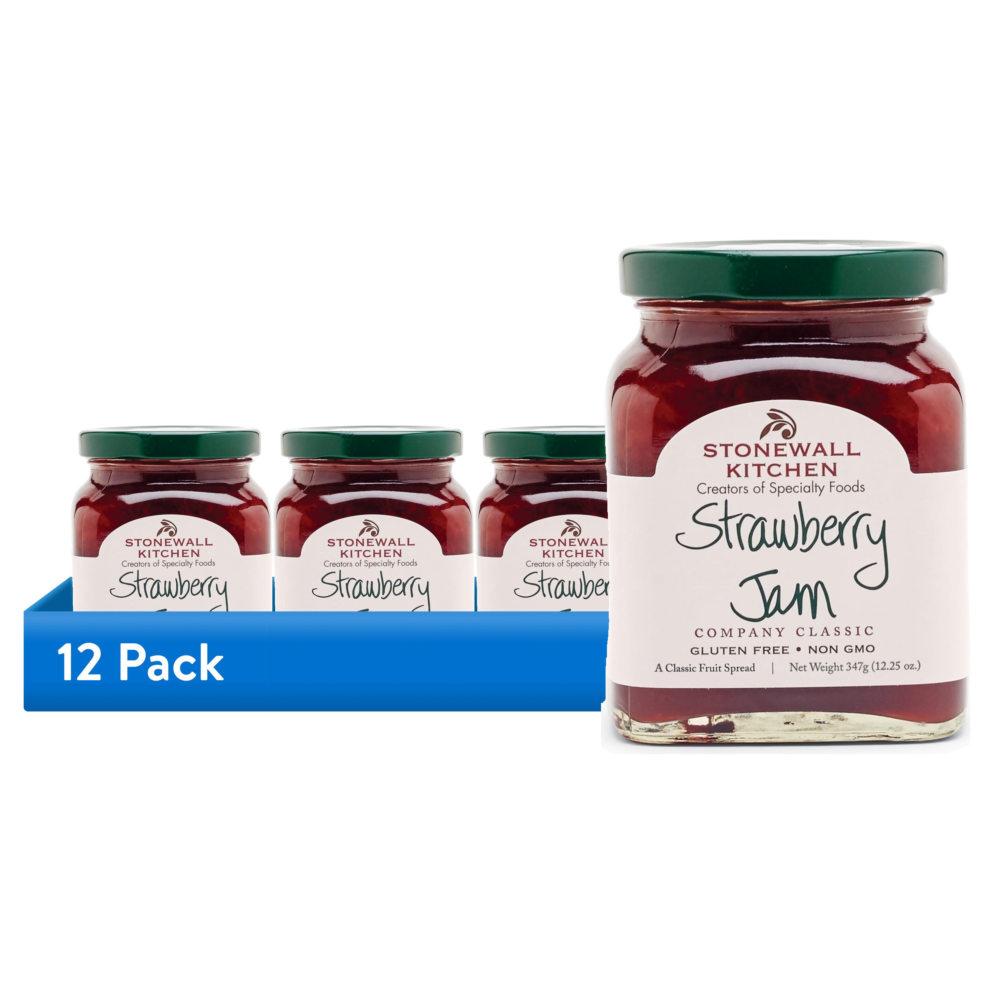 (12 pack) Stonewall Kitchen, non GMO, Strawberry Jam, 12.5 oz. Jar