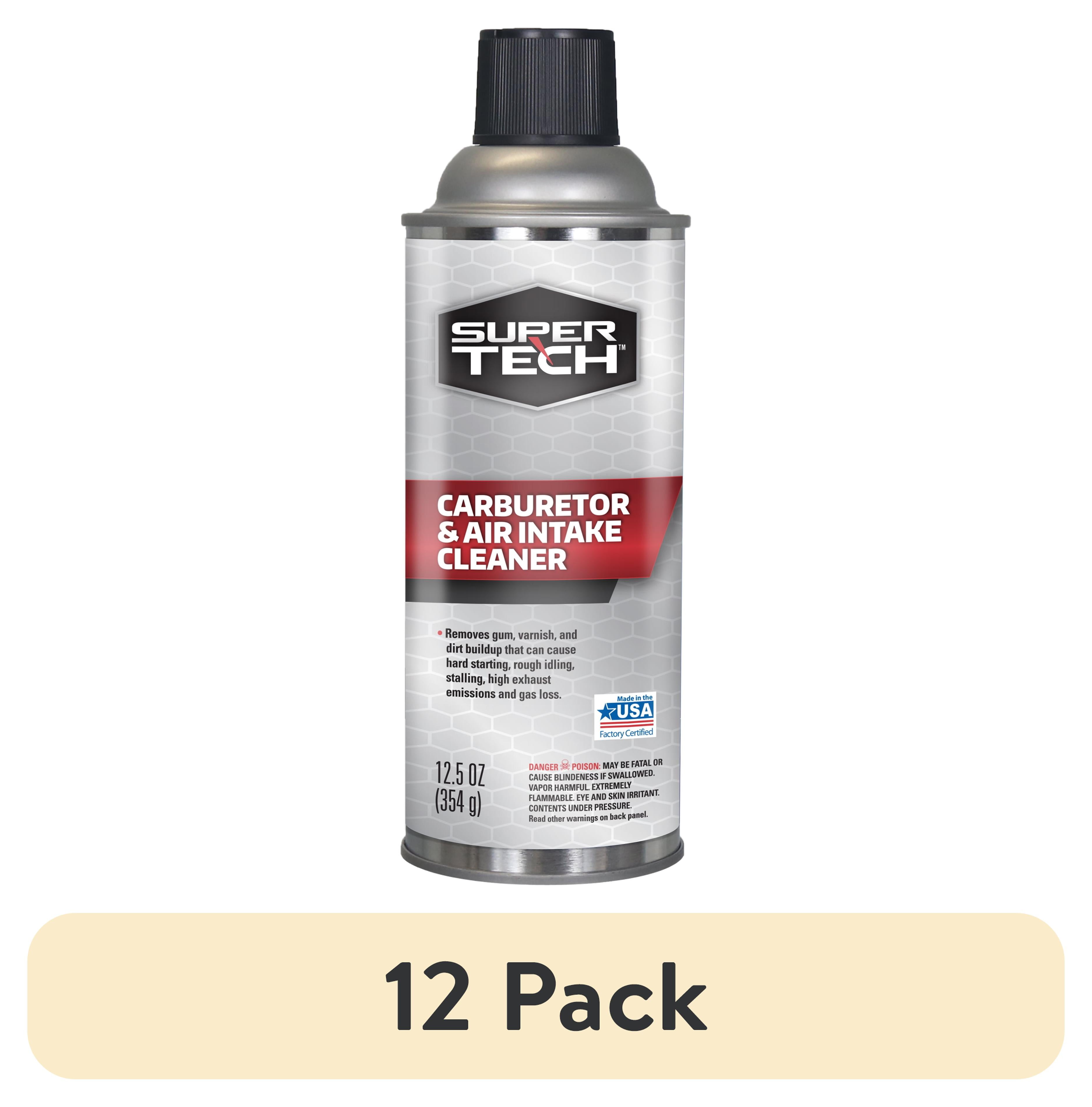(12 pack) Super Tech Carburetor and Air Intake Cleaner, 12.5 oz