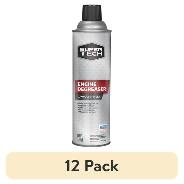 12 pack) Super Tech Low VOC Formula Engine Degreaser, 18 oz