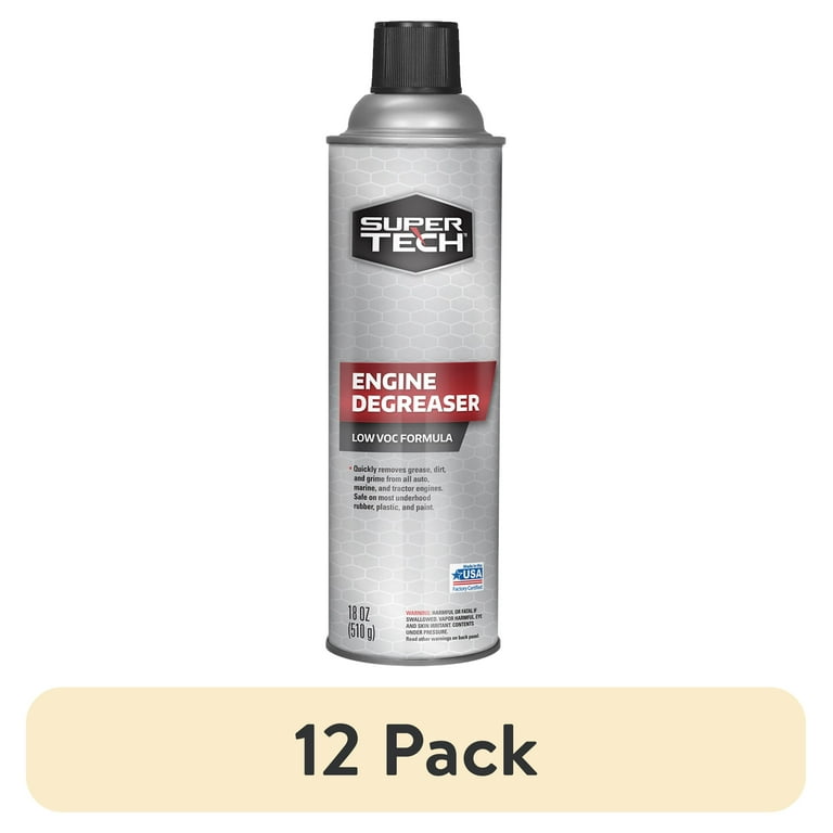 12 pack) Super Tech Low VOC Formula Engine Degreaser, 18 oz
