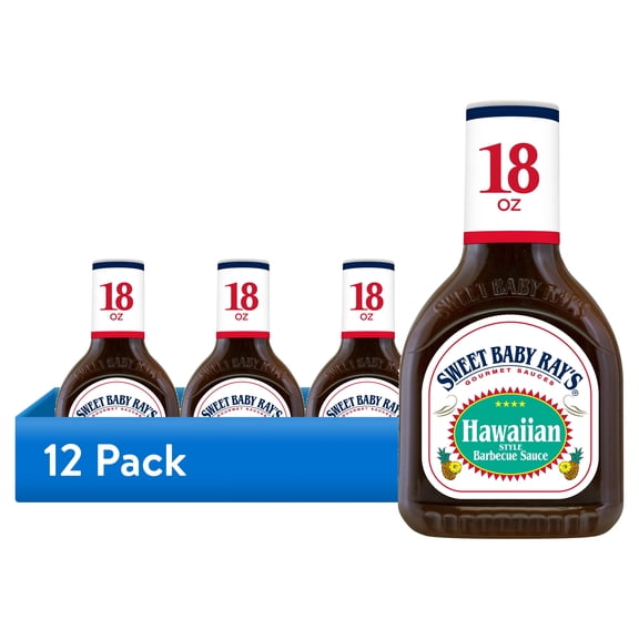 (12 pack) Sweet Baby Ray's® Hawaiian Style Barbecue Sauce 18 oz