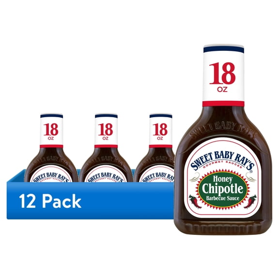 (12 pack) Sweet Baby Ray's Honey Chipotle Barbecue Sauce 18 oz