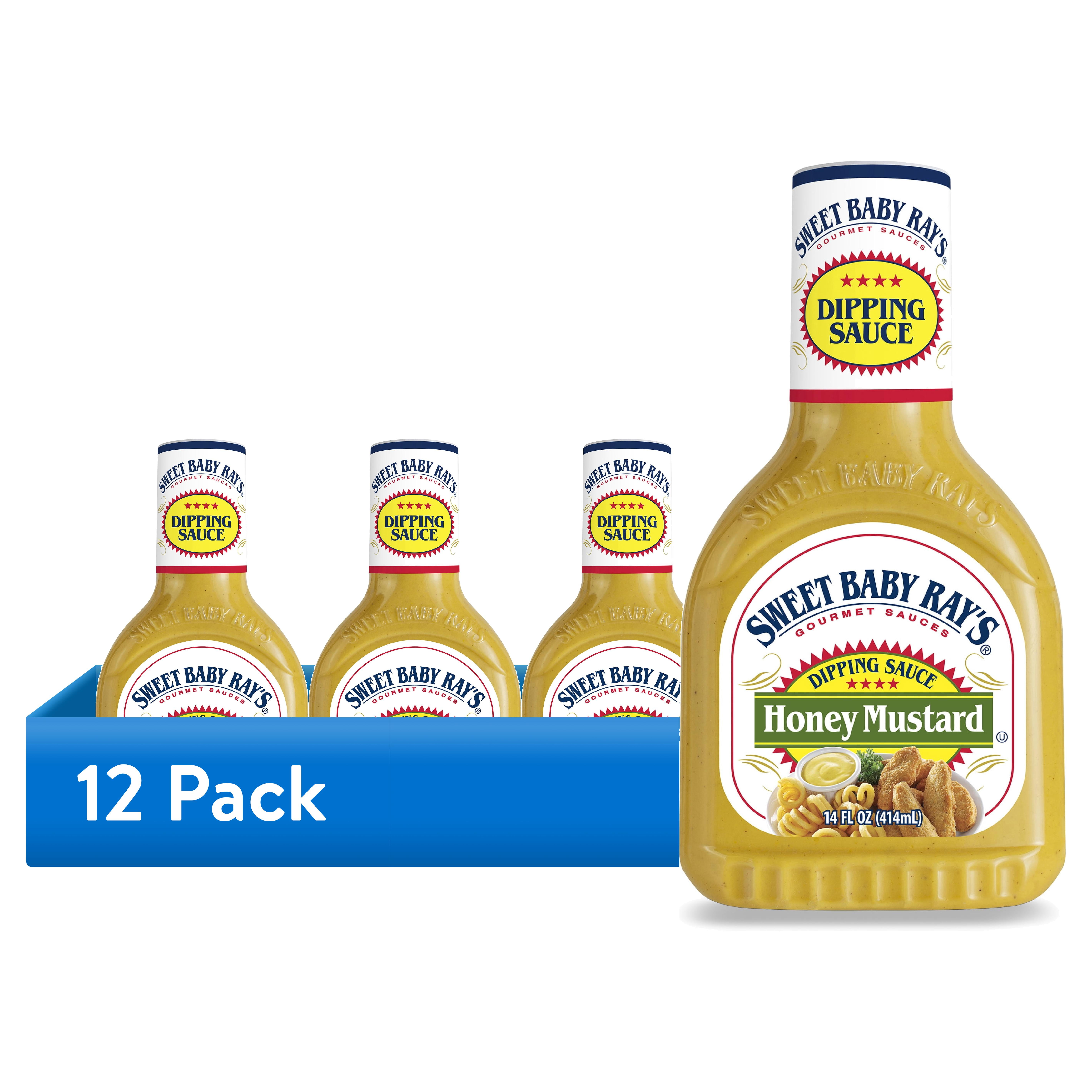 (12 pack) Sweet Baby Ray's Honey Mustard Dipping Sauce 14 fl oz