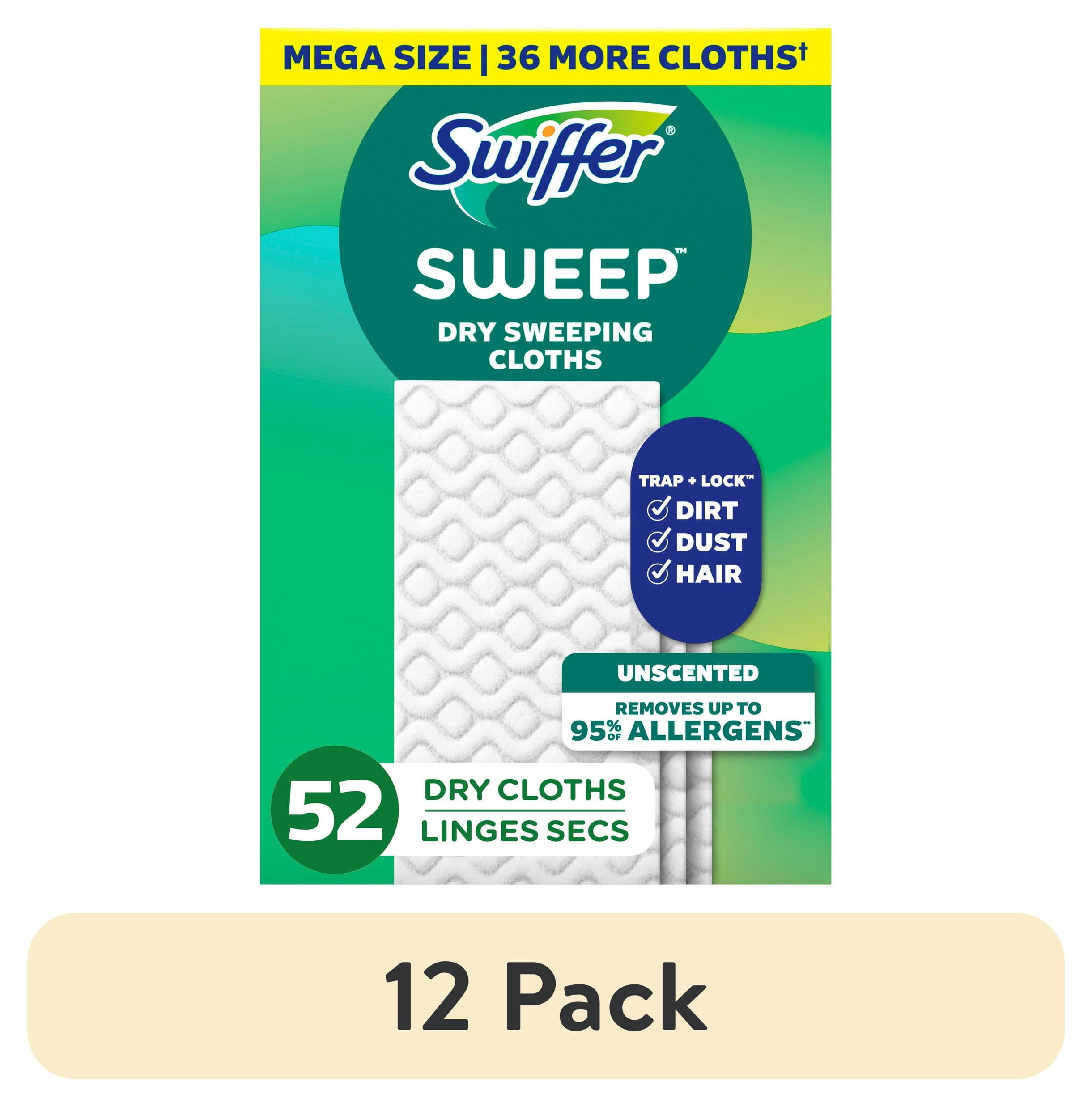 (12 pack) Swiffer Hair Magnet Refills, Unscented, 52 Count
