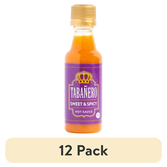(12 pack) Tabanero Sweet & Spicy Hot Sauce - 1.7 oz Mini Bottle