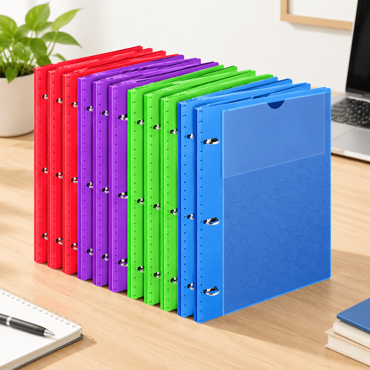 12-pack Telescoping 3 Ring Binder 0.75 Inch Thin Expandable - Walmart.com