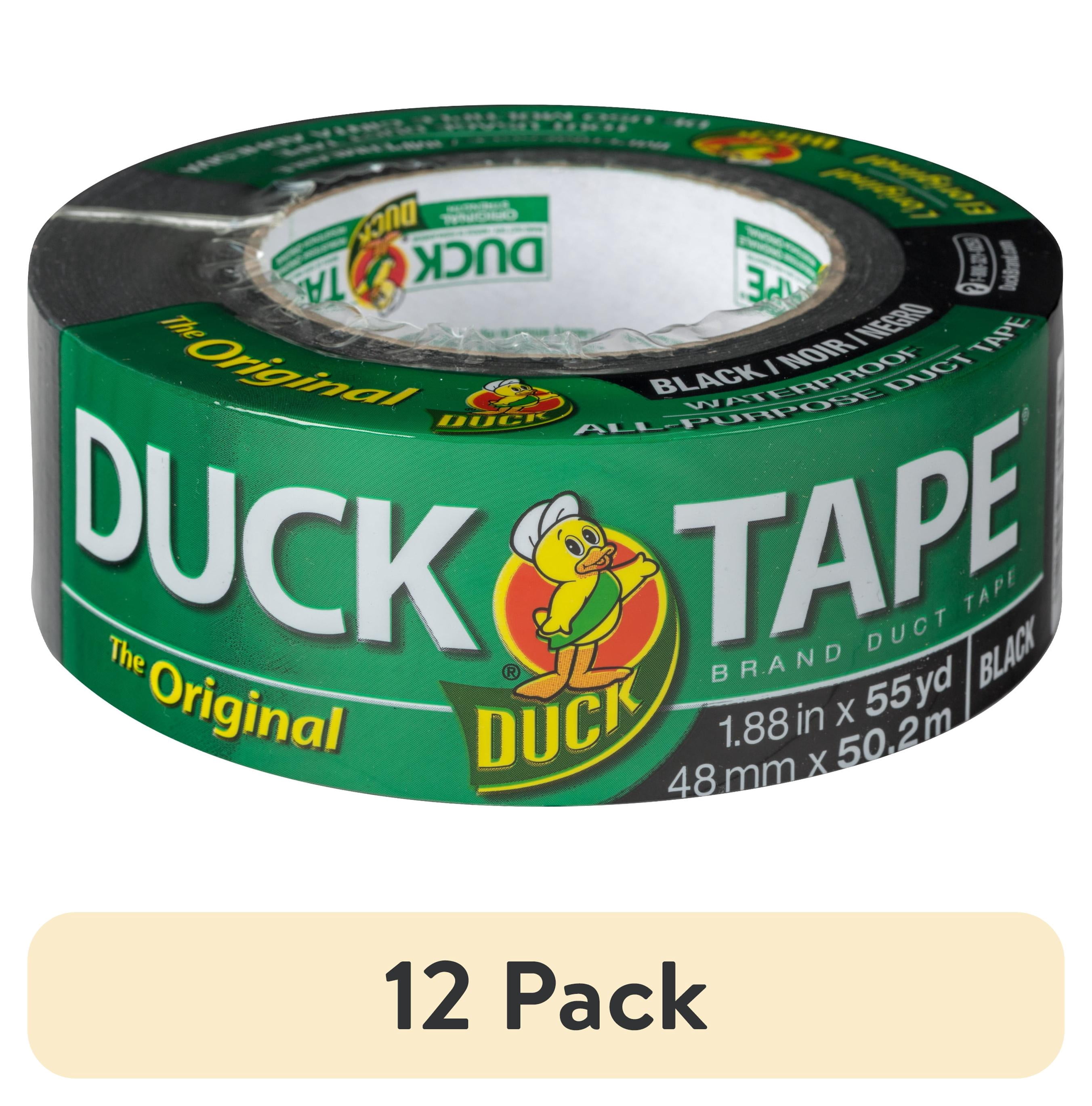 (12 pack) The Original Duck Tape Brand Duct Tape, 1.88 in. x 55 yd., Black