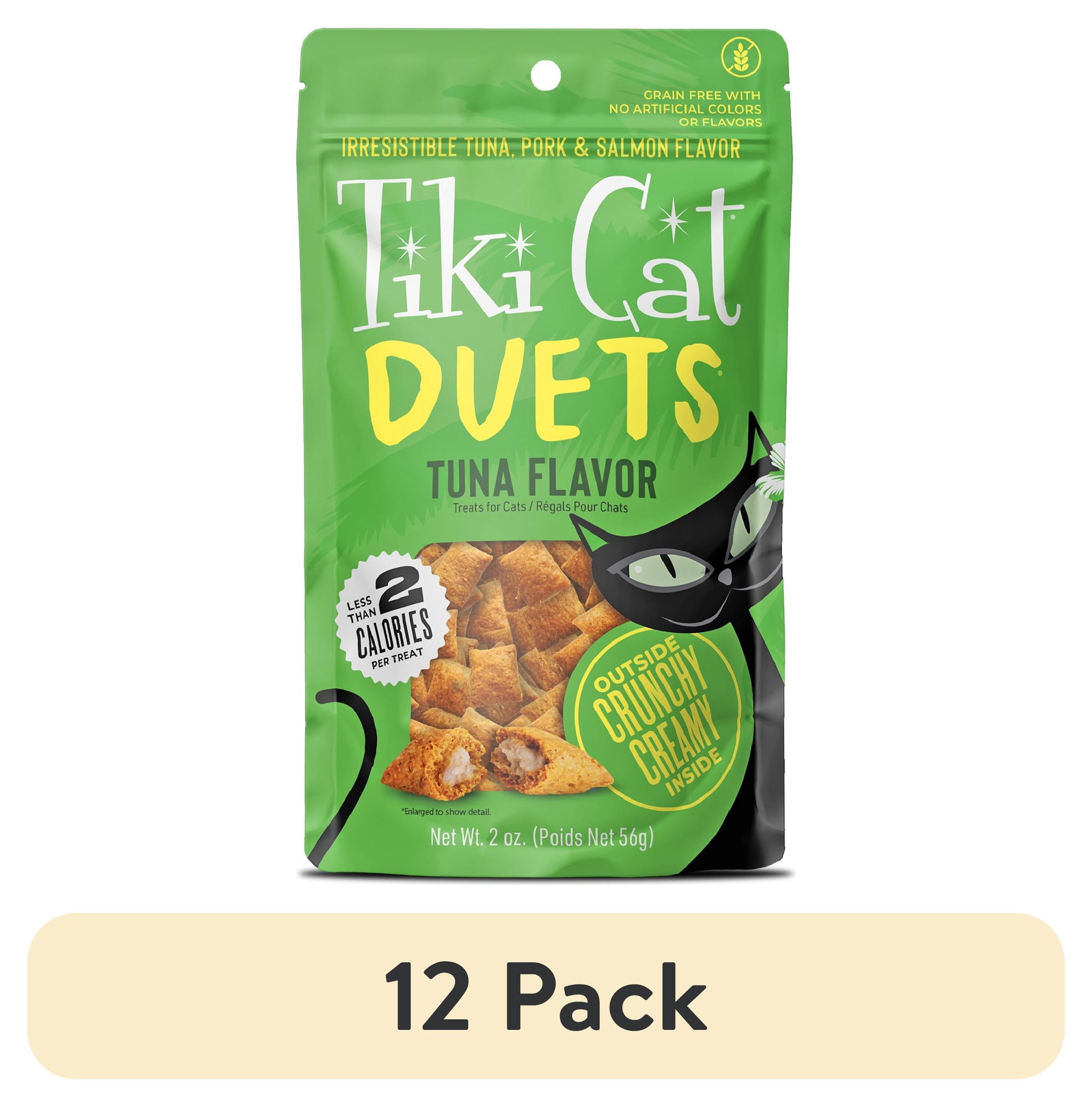 (12 pack) Tiki Cat Duets Cat Treats, Tuna Flavor, 2 oz. Pouch