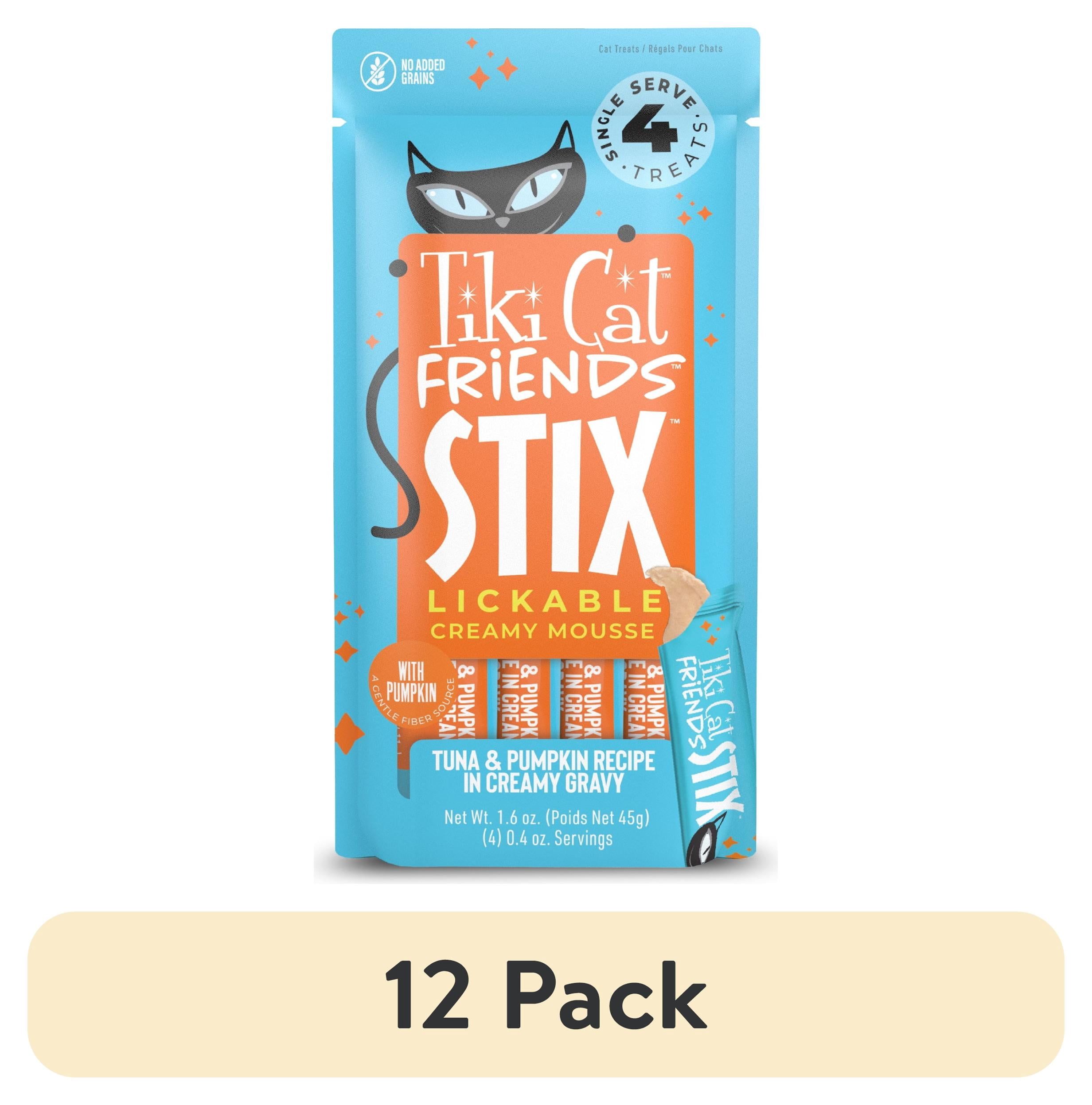 (12 pack) Tiki Cat Friends Stix Tuna & Pumpkin Flavor, 1.6 oz. Pouch