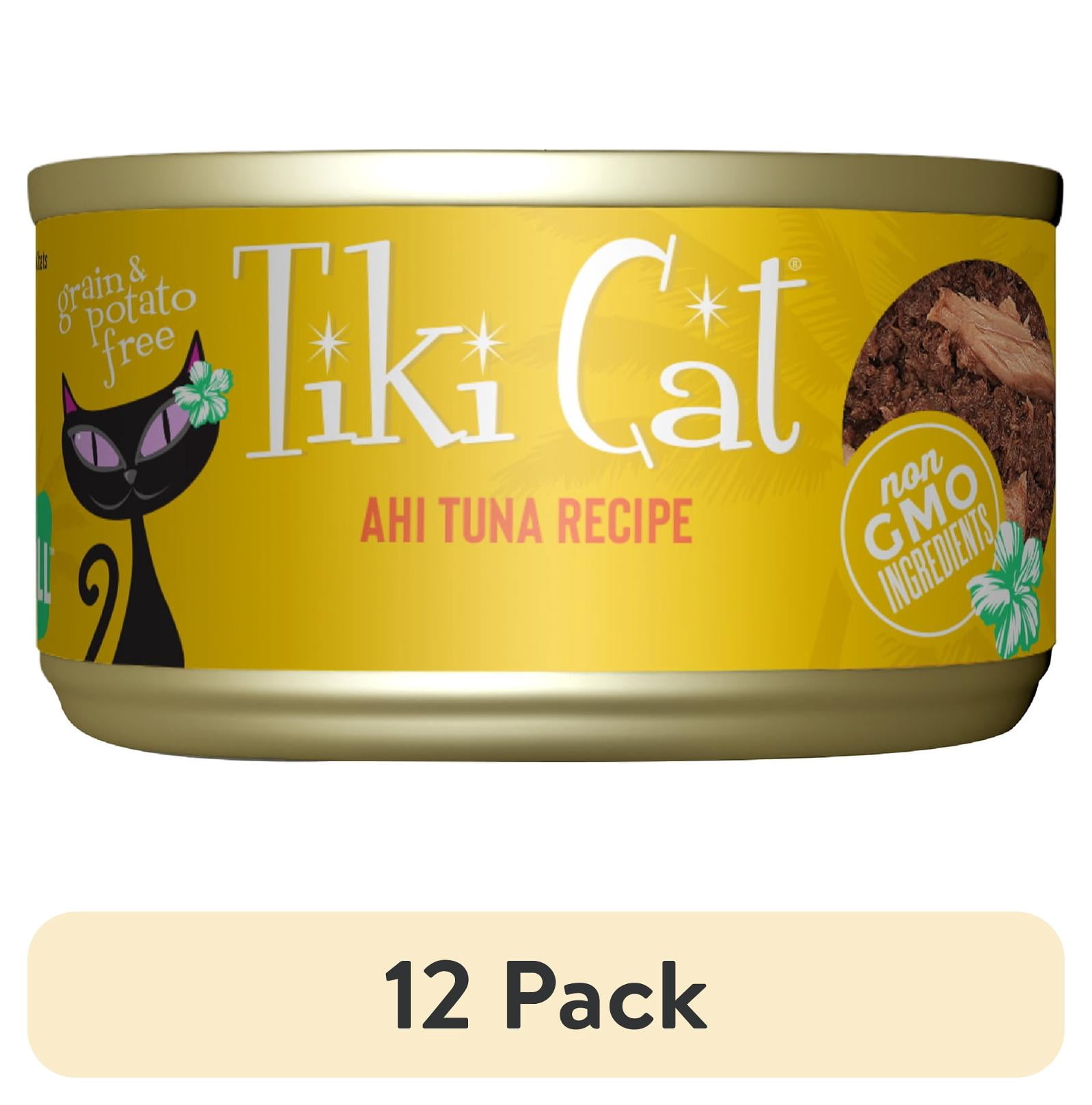 (12 pack) Tiki Cat Grill Wet Cat Food, Ahi Tuna, 2.8 oz. Can