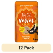 12 pack Tiki Pets Luau Chicken Wet Dry Cat Food Grain-Free High Protein, GMO-Free 2.8 oz Pouch