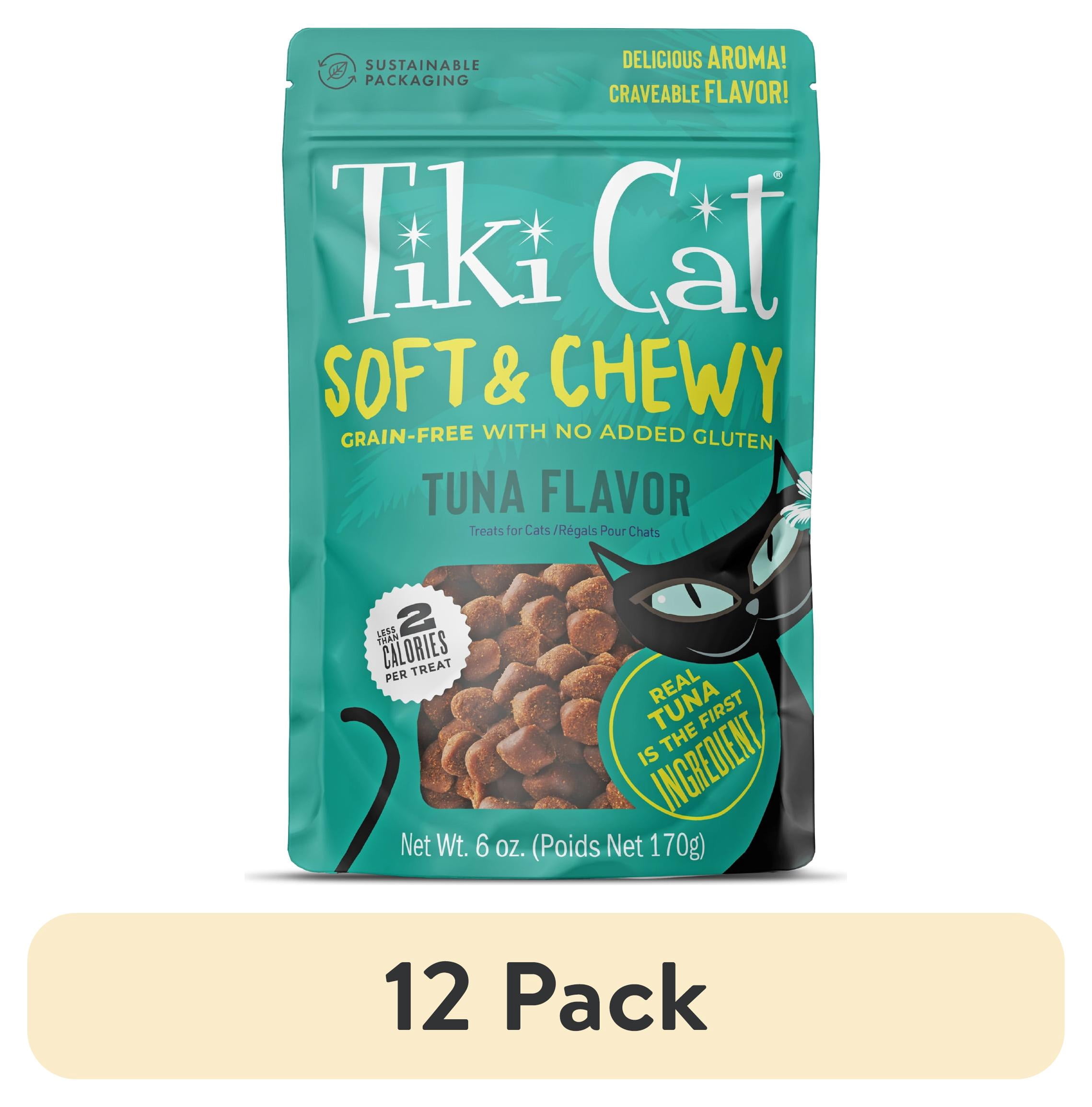 (12 pack) Tiki Cat Soft & Chewy Tuna Flavor Treats, 6 oz. Bag