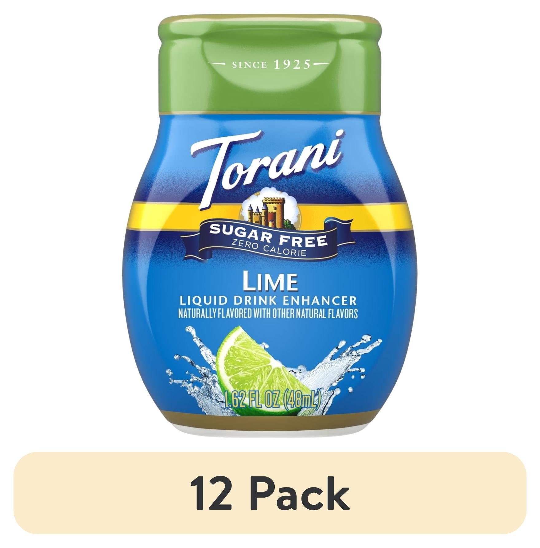 (12 pack) Torani Sugar Free Lime Liquid Drink Enhancer, 1.62 fl oz